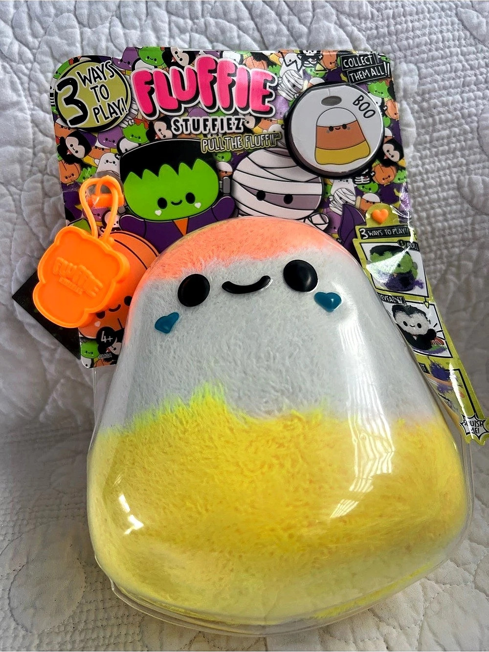 MGA Entertainment Fluffie Stuffiez Plushie Fluff Pullin' Ghost Plushie NWT